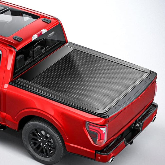 Retractable Truck Bed Tonneau Cover Compatible with 2015 2016 2017 2018 2019 2020 2021 2022 2023 2024 2025 2026 Ford F-150/Raptor/Lightning (5.5'/66" Bed) Retractable Truck Bed Cover
