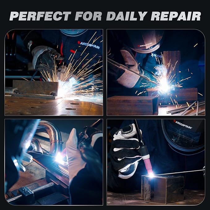 ARCCAPTAIN iControl ARC205 Pro Stick Welder with Lift TIG Torch, [APP Control] 205Amp ARC/Lift TIG Welding Machine, Large LED Display, IGBT Inverter 120V/240V MMA Welder with Hot Start, Arc force