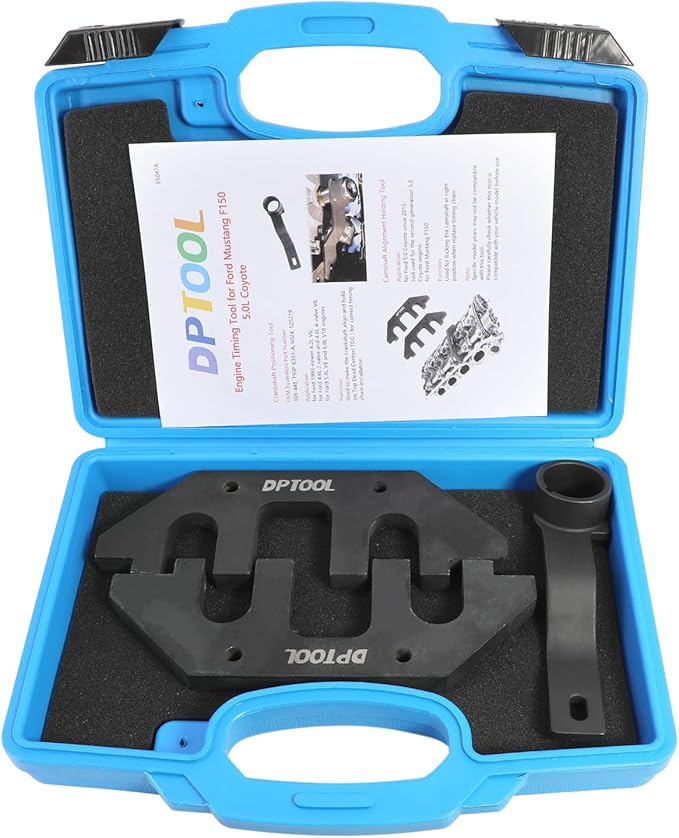 DPTOOL Camshaft Alignment Holding Tool Crankshaft Positioning Tool Compatible with Ford F150 Mustang 5.0 Coyote V8 Engine 2015-2017, for The Second Generation 5.0 Coyote Engine