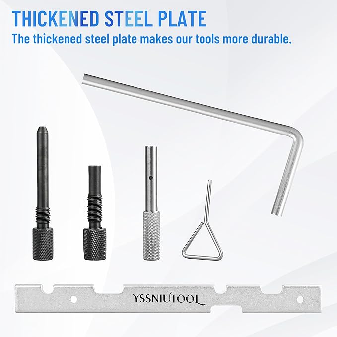 Engine Timing Tool Kit, Crankshaft and Camshaft Timing Belt Locking Alignment Tool Set Compatible with Ford Focus Escape Transit Volvo S60 S80 V60 V70 More for 1.5L 1.6L VCT Engines