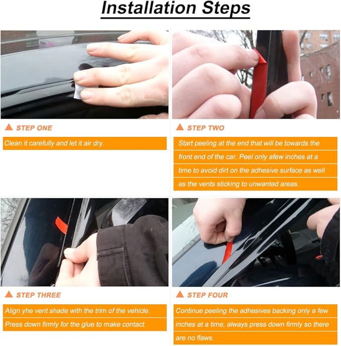 Wind Deflector Compatible with 1997-2001 Toyota Camry Smoke Sun/Rain Guard Window Visors 94856