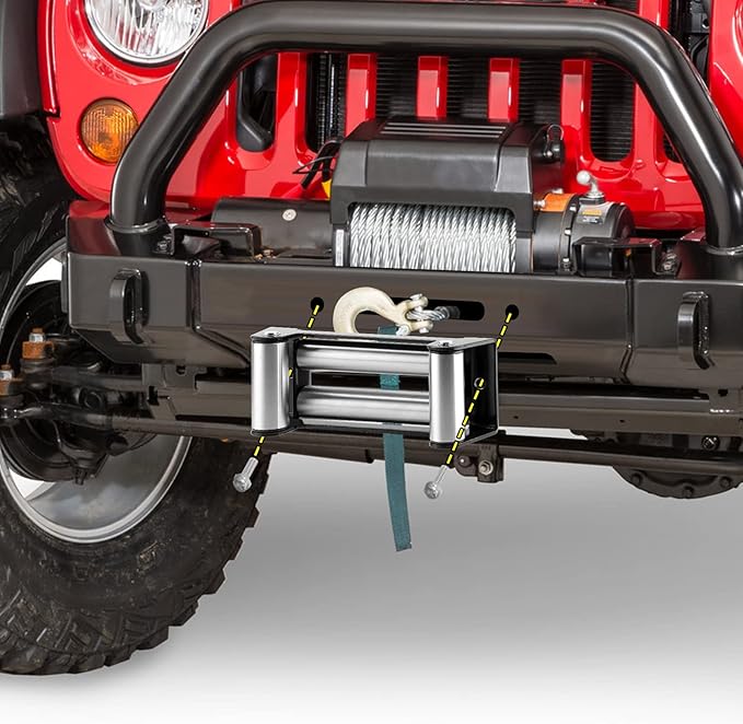 WeiSen 10" Winch Roller Fairlead Cable Guide fit ATV UTV 8000-17500 LBS Winches