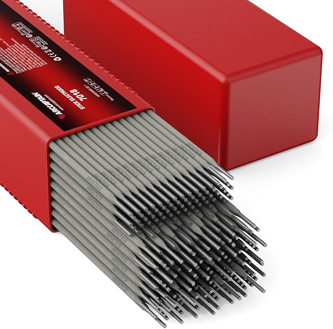 ARCCAPTAIN E7018 Welding Rod 3/32'' 10LB Low Hydrogen Carbon Steel Welding Sticks Electrodes, Welding Rods ARC Welding Equipment