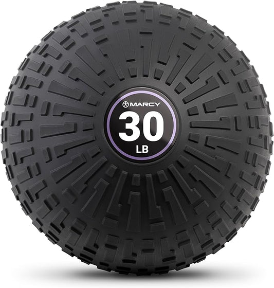 Marcy Slam Ball, 10–50 lbs Dead Weight, Non-Bounce, Sand-Filled Medicine Ball with Durable PVC Shell & Textured Grip for Slams, Tosses, Core & Full Body Training