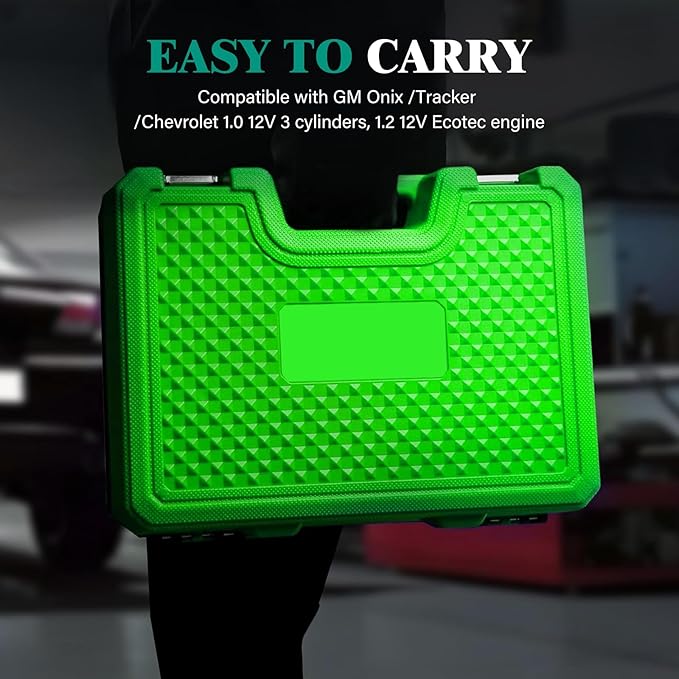 GM Camshaft Timing Tool Kit for 1.0L 1.2L Ecotec Engine, Compatible with Chevrolet Onix and Tracker, Replaces CR490 CR490-A, Includes Flywheel Lock and Crank Pulley Holder with 22mm Socket