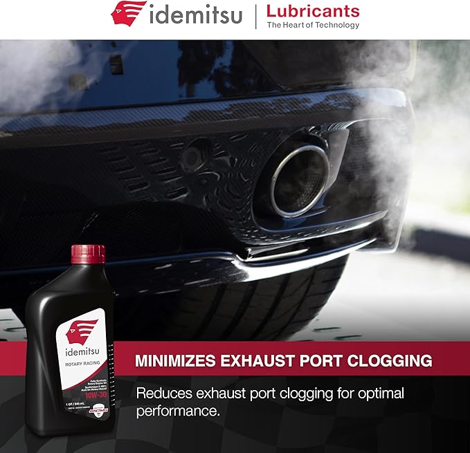 Idemitsu Full Synthetic 10W-30 Rotary Racing Engine Oil – 1 Quart, Case of 12 | High-Performance Lubricant for Turbocharged & Supercharged Rotary Engines