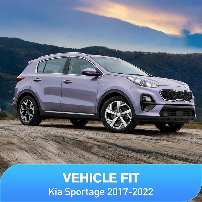 Nilight in-Channel Rain Guards for Kia Sportage 2017 2018 2019 2020 2021 2022, Vent Window Visors, Original Window Deflectors-4PCS