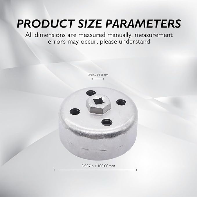 F3546LR 3/8" Drive 90.2mm x 15 Flutes Oil Filter Wrench Compatible with Land Rover & Jaguar Compatible with 3.0L 4.2L 4.4L 4.6L 5.0L Gas Engines