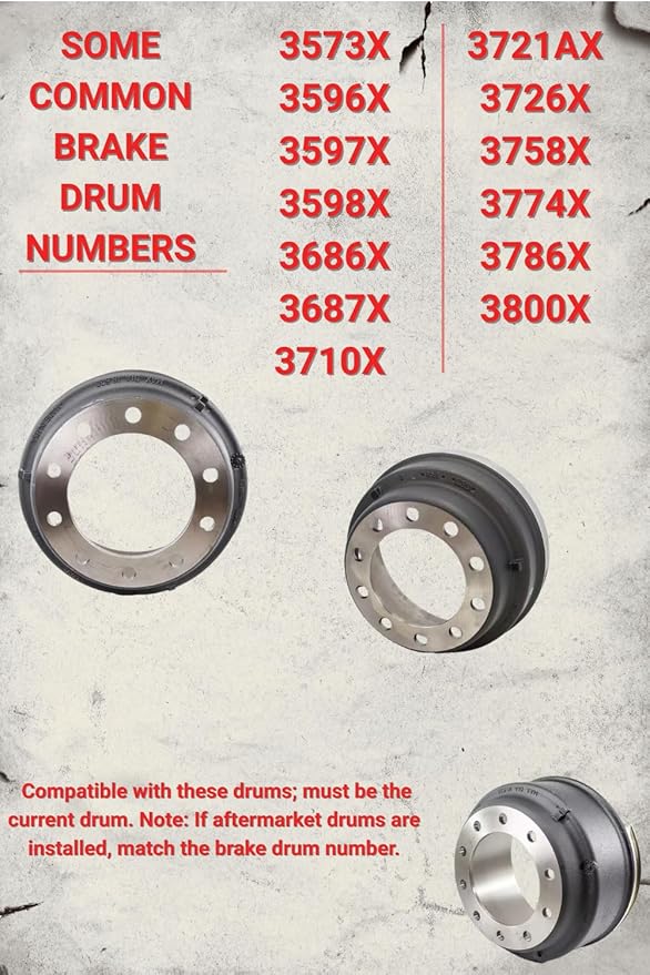TRU-BALANCE B-1504 Threaded Wheel Centering Sleeves for Steer Axles w/Aluminum Wheels, Pack of 6 – Notice: Requires 1.25" Brake Drum Hole Diameter and .50" Depth