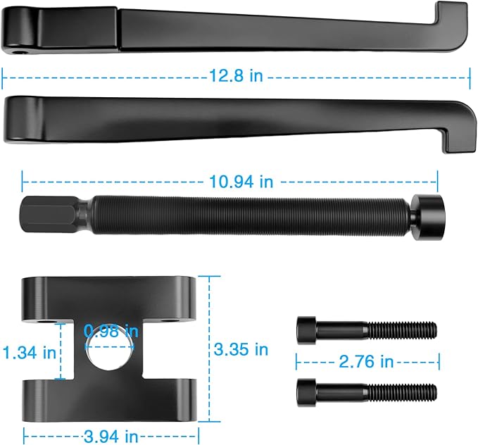 Lower Bearing Carrier Puller Compatible with Yamaha, Johnson, Evinrude, Mercury, Honda, Mercruiser,Suitable for Most Gearcases 115hp and Above with Adjustable Arms Upgrade
