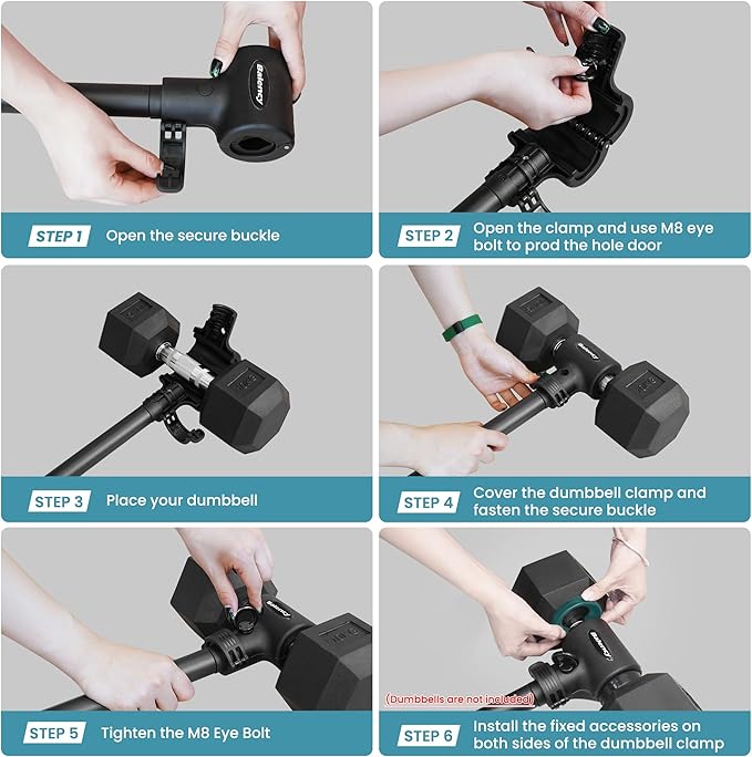Dumbbell Converter, Convert Dumbbells to Barbell, Dumbbell Barbell Converter Bar, Balency Barbell Bar for Home Gym Workout, Adjustable Weight & Up to 200LB Capacity Weight Barbell for Weight Lifting