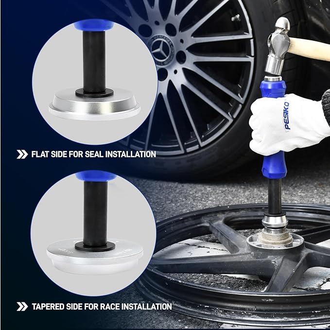 Bearing Race and Seal Driver Kit 13pc - Universal Wheel Bearing Installer Tool for 1-9/16" to 4-5/8" Bearings