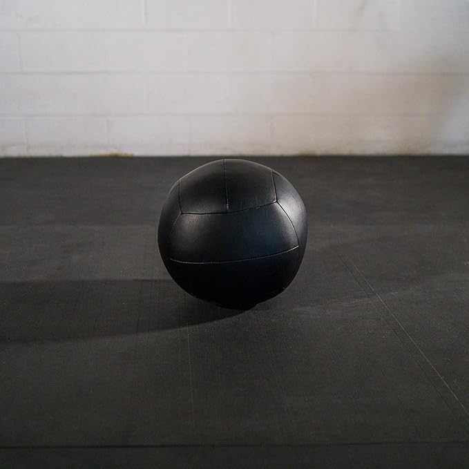 Titan Fitness Soft Leather Medicine Wall Ball Durable, Endurance, Cardio, Core Strength