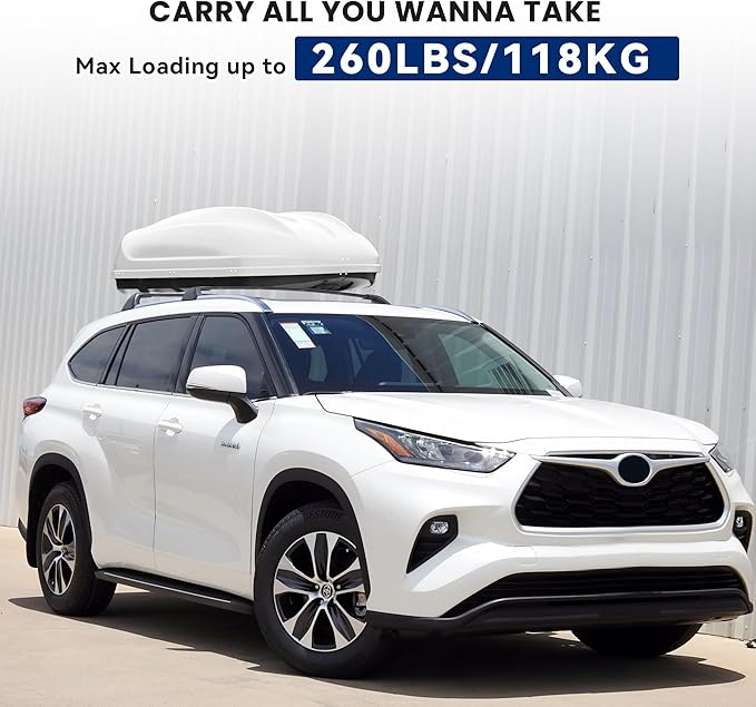 260Lbs Roof Rack Crossbars for 2020-2026 Highlander XLE Limited Platinum Hybrid with Anti-Theft Lock, Heavy Duty Aluminum Anti-Corrosion Cross Bar Fit Luggage Luggage Kayaks Bicycles Snowboard