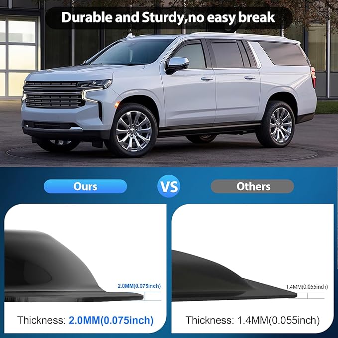 Nilight Durable in Channel Rain Guards for Chevy Suburban 2021 2022 2023 2024 2025 Window Deflectors, Vent Window Visors-4pcs