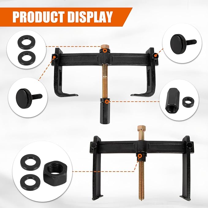 PSLER 78830 Car Repair Tool, Heavy Duty Hub Drum And Rotor Puller Kit Tools for a 1-1/4" Socket and 1-1/4" or 32mm Wrench