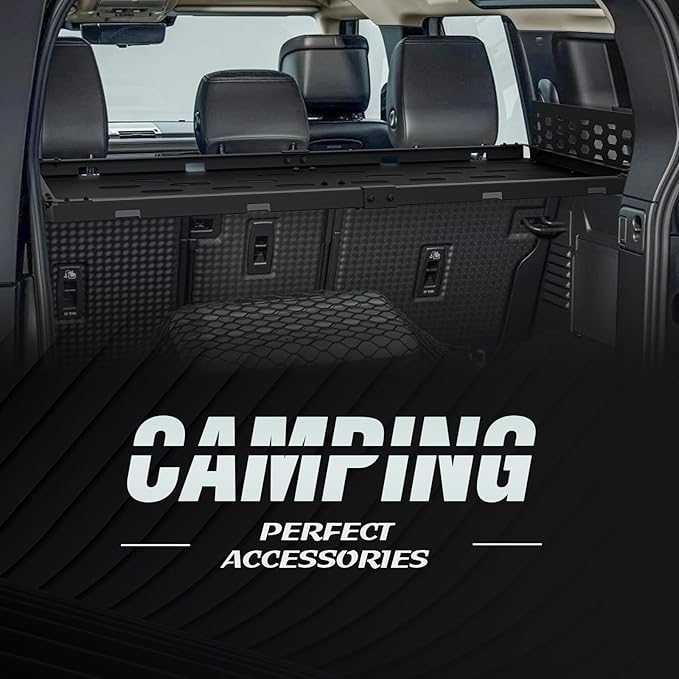 Rear Trunk Cargo Rack Basket Compatible with 2020 2021 2022 2023 2024 2025 Land Rover Defender, Interior Storage Luggage Carrier Tray Shelf Stand Organizer (Heavy Duty 350 LBS, Black)