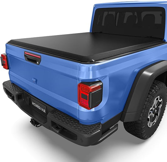 Soft Tri-fold Truck Bed Tonneau Cover Compatible with Jeep Gladiator 2020-2026, 5 Ft Bed