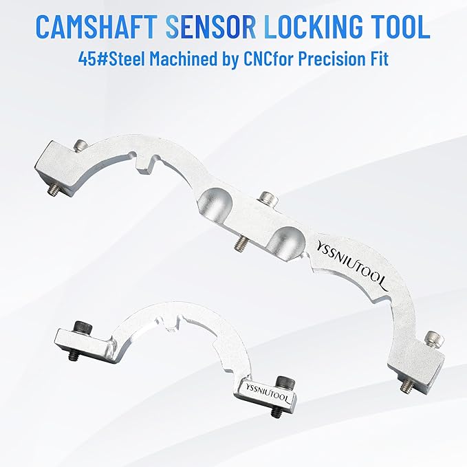 Turbo Engine Timing Tool Kit for Vauxhall Opel Chevy Chevrolet Aveo Cruze 1.0 1.2 1.4, Camshaft Holding Locking Engine Camshaft Alignment Tool Set for 2009 to 2020 1.0 1.2 1.4L Chevrolet (Silver)