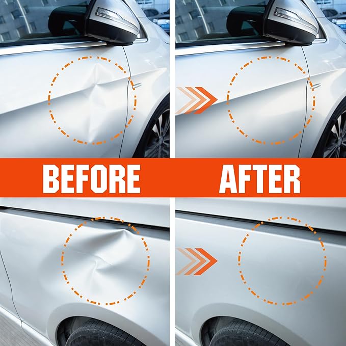 Dent Puller, Car Dent Puller Kit 7 Pack, Strong Dent Removal Tool for Car Suction, Dent Repair Kit for Cars Body, Glass, Screen, Moving Objects