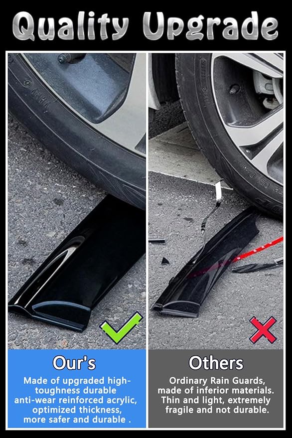 Vent Shades Rain Guards for Subaru WRX 2015 2016 2017 2018 2019 2020 2021 Accessories, for Subaru WRX Window Deflectors Window Visors