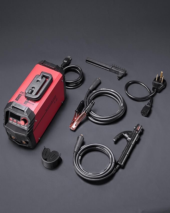 ARCCAPTAIN Upgraded 110V/220V Stick Welder, [Large LED Display] 160A ARC/Lift TIG Welding Machine with Synergic Control, IGBT Inverter Portable MMA Welder Machine with Hot Start/Arc Force