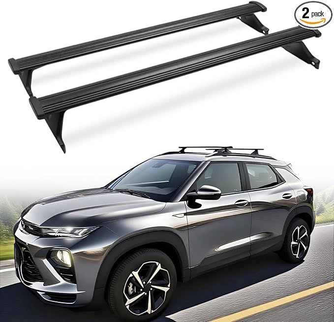260lb Roof Rack Cross Bars Fit for Chevy Trailblazer 2021-2026 L LT ACTIV RS with Side Rails Heavy Duty Aluminum Cargo Carriers Bikes Surfboards Kayaks