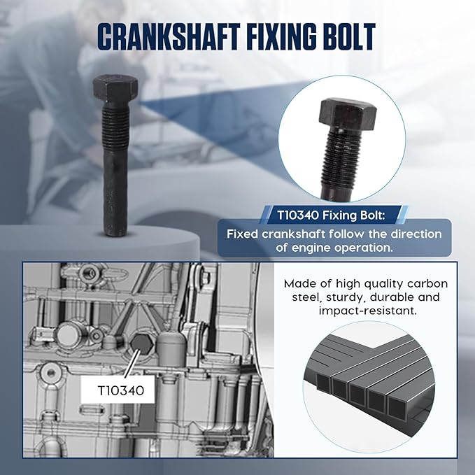 Engine Camshaft Tool Set, 6PCS Timing Belt Tool Kit for VAG EA211 1.0L 1.2L 1.4L 1.6L FSI TSI TFSI Petrol Engine Compatible with VW Audi A3 /Golf 7/New Jetta/Skoda/Santana/LaVida