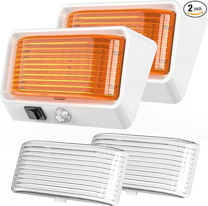 BlueFire RV Exterior LED Porch Light with Motion Sensor – Waterproof, Energy Efficient, Easy Installation, Bright Outdoor LED Lighting for Camper, Trailer, Motorhome (White)