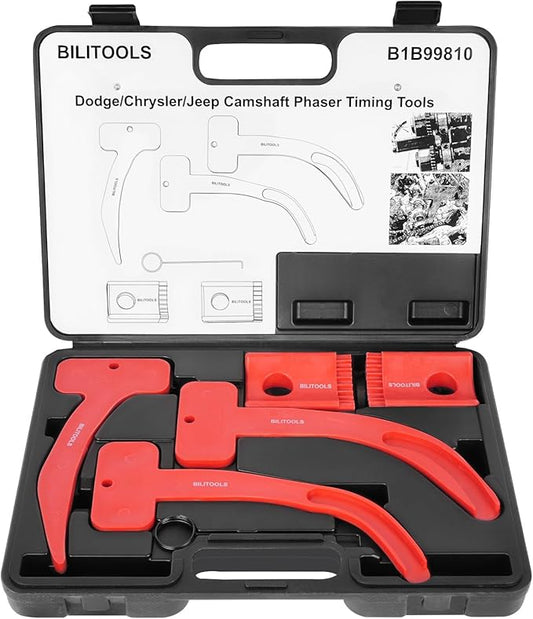 BILITOOLS 3.6 Pentastar Timing Tool Kit-Cam Phaser Locking Tool Kit for 3.6L VVT Engine Compatible with Chrysler Dodge Ram Jeep Grand Cherokee Wrangler, Replaces 10200A 10202A 10369A
