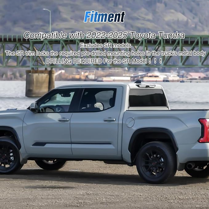 Nilight Mud Flaps for Toyota Tundra 2022 2023 2024 2025, No Drilling Precision Fit Exterior Accessories Heavy-Duty Splash Guards Protection, Front & Rear Set