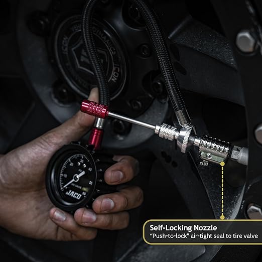 JACO Lightning RX4 Tire Deflator with Gauge - 60 PSI | Rapid Off Road Air Down Tool