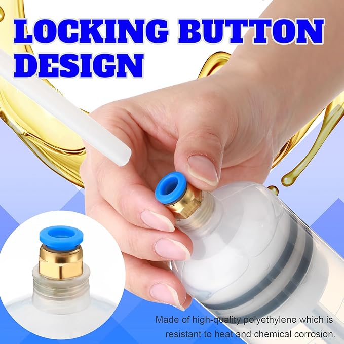 Lothee 2 Pack 500cc Automotive Fluid Extractor Pump Oil Extractor Hand Syringe Pump with Hose Manual Suction Vacuum Fuel Car Transfer for Power Steering, Hydraulic Fluid (Blue)