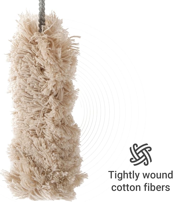 Extra Long Handle Tire Lubricant Brush Applicator Swab Set (Pack of 4), 12.5 Inch Long, Come with Tread Depth Gauge | Universal Fit for Most Common Lube Buckets