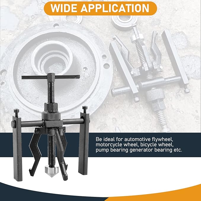 ATPEAM 3 Jaw Inner Bearing Puller - Heavy Duty Pilot Bearing and Bushing Removal Tool for Cars and SUVs