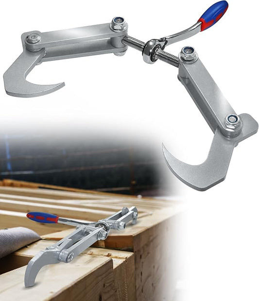 Ratcheting Beam Puller, Wall Puller Framing Tool, Clamping Travel 4.53 In, Ratchet Length: 10.83 Inches, Fit for For Clamping, Pulling and Compressing Timber