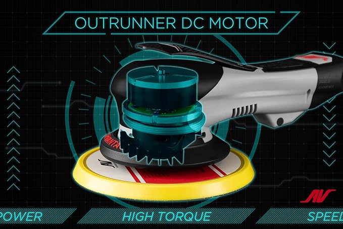 AirVANTAGE 5" Palm-Style, 2nd Generation Advanced Electric Sander Non-Vacuum with Low-Profile Pad (3/32- Hook & Loop)