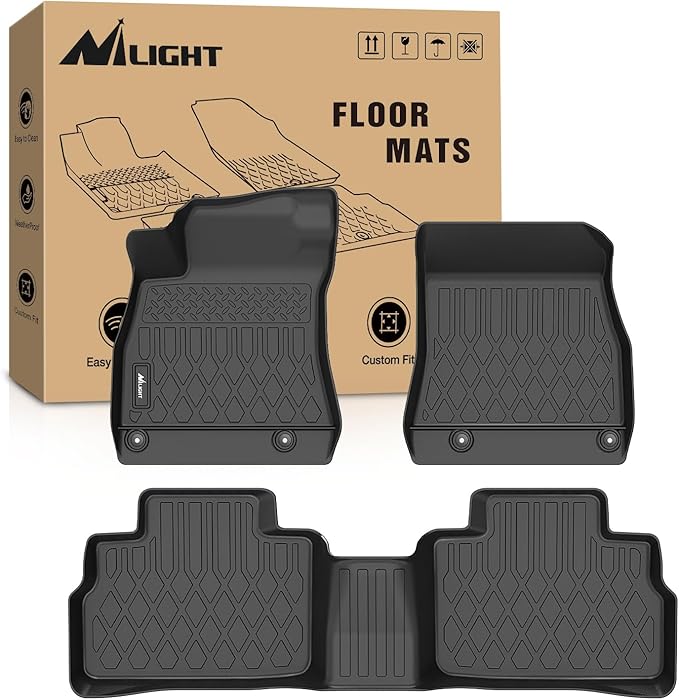 Nilight TPE Floor Mats for Nissan Sentra 2020 2021 2022 2023 2024 2025, All Weather Custom Fit Heavy Duty Floor Liners