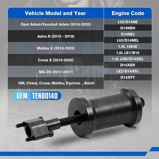 Fuel Injector Puller Removal Tool Compatible with Chevy, Buick, Vauxhall/Opel 1.0L 1.4L 1.5L Gasoline Engines Labor-Saving Injector Puller Tool