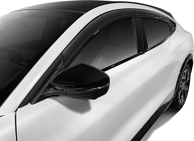 Auto Ventshade [AVS] Low Profile Rain Guards for 2013 - 2020 Ford Fusion | Window Vent Visors, 4 pcs. - Dark Smoke | 994014