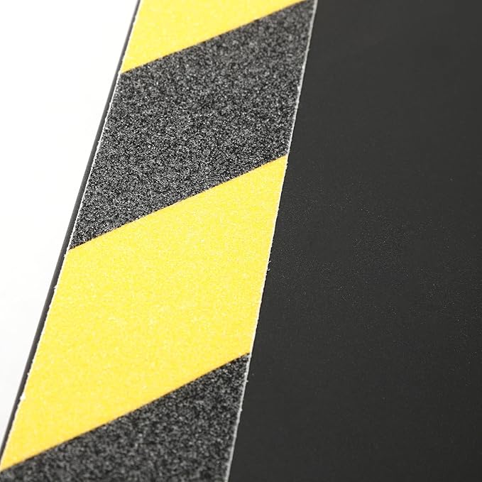 RV Steps with handrail, 2 Steps Mobile Home Stairs Steps Outdoor, Hot tub Steps with handrail & Reflective Strips. Portable Stairs for Travel Trailer, Motor Home (Matt Black)