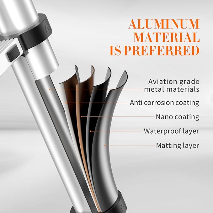 10.5FT Telescoping Ladder, 330lb Capacity Aluminum Heavy-Duty Extension Ladder with Anti-Slip Steps for Secure Attic Access, Roof, and Home Renovation Projects