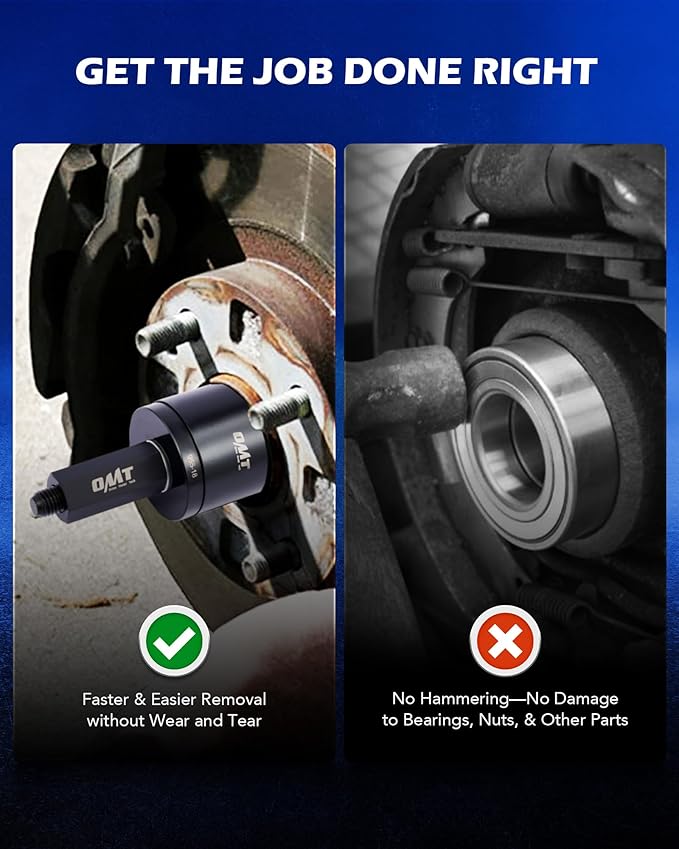 Orion Motor Tech Wheel Bearing Press Kit for Front Wheel Drive Bearing Removal & Installation, 24pc Wheel Bearing Puller Tool Set with Sliding Screws Universal Bushings Sleeves Storage Case