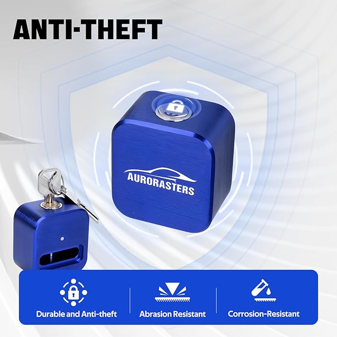 Trailer Lock fits 2" and 2 5/16 Coupler,Heavy Duty Trailer Tongue Coupler Lock Anti Theft for RV Travel/Utility/Pickup/Boat/Camper Trailer-Blue