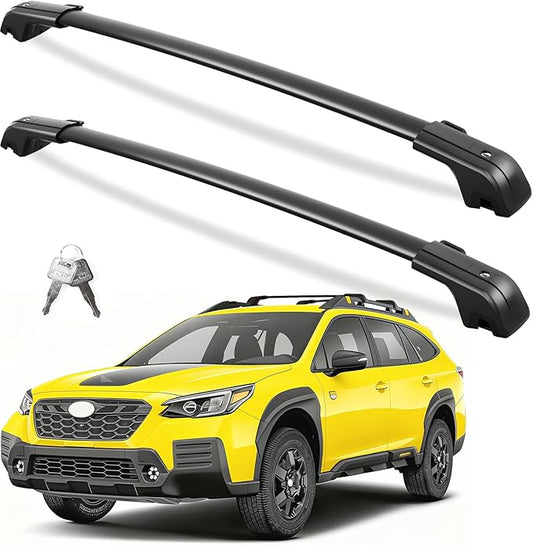FengYu 330lbs Roof Rack Cross Bars Compatible with Subaru Outback Wilderness 2022-2026 (Only Fit Wilderness), Heavy Duty All-Metal Lockable Aluminum Roof Rails Crossbars Rooftop Cargo Bars