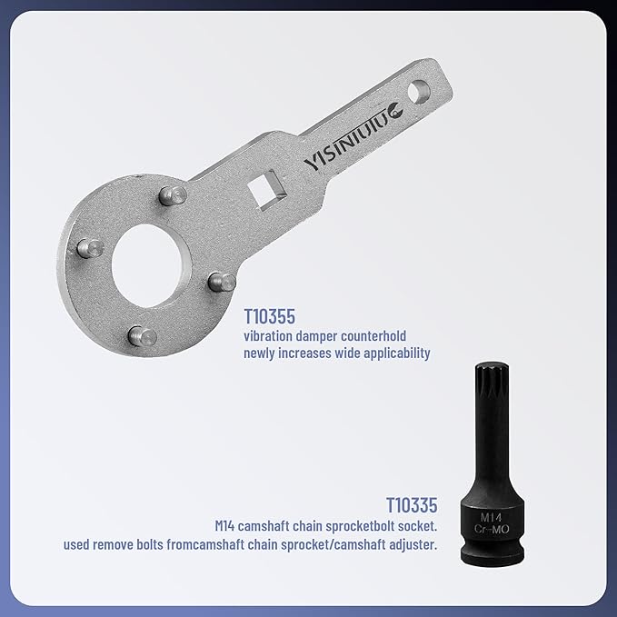 Camshaft Timing Tool Compatible with Audi VW 2.0T,2.4, 2.8, 3.0T, 3.2T, 4.2, 5.2 Engine Camshaft Adjuster Key T40133 T40070 T40026 T40071 T40058 T10172 T40069 T10035 T40079 T40269 T40297 Porsche 3.0