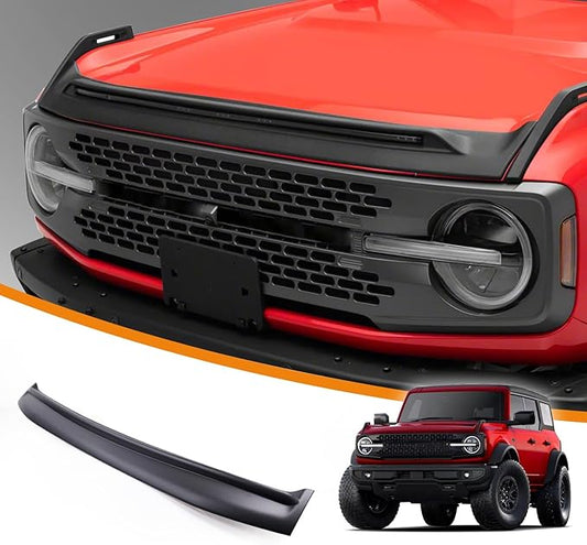 Hood Deflector Hood Protector Fits for Ford Bronco 2021 2022 2023 2024 2025 2/4-Door, Hood Shields Bug Deflector Stone Guard Cover, Black