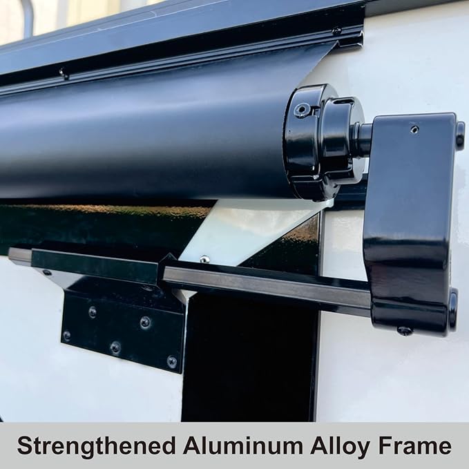 Dulepax RV Slide Out Awning,RV Slide Topper,Modular Camper Slide Out Awning Kit,Slide Toppers for RVs,5th Wheels,Travel Trailers and Motorhomes,Black,9'3''(8'7''Fabric)