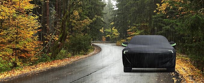 Car Cover Custom Fit for Toyota Camry 1996-2025,Honda Accord 2001-2025,6 Layers Truck Cover Waterproof All Weather for Automobiles,Outdoor Full Exterior Cover,Rain, Sun, Wind Protection,Black