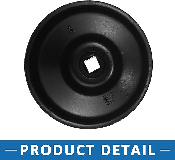 Car Oil Filter Wrench 86mm 16 Flutes Oil Filter Socket Wrench Housing Cap Socket Remover Tools for BMW X5 2000-2017 Metal Black